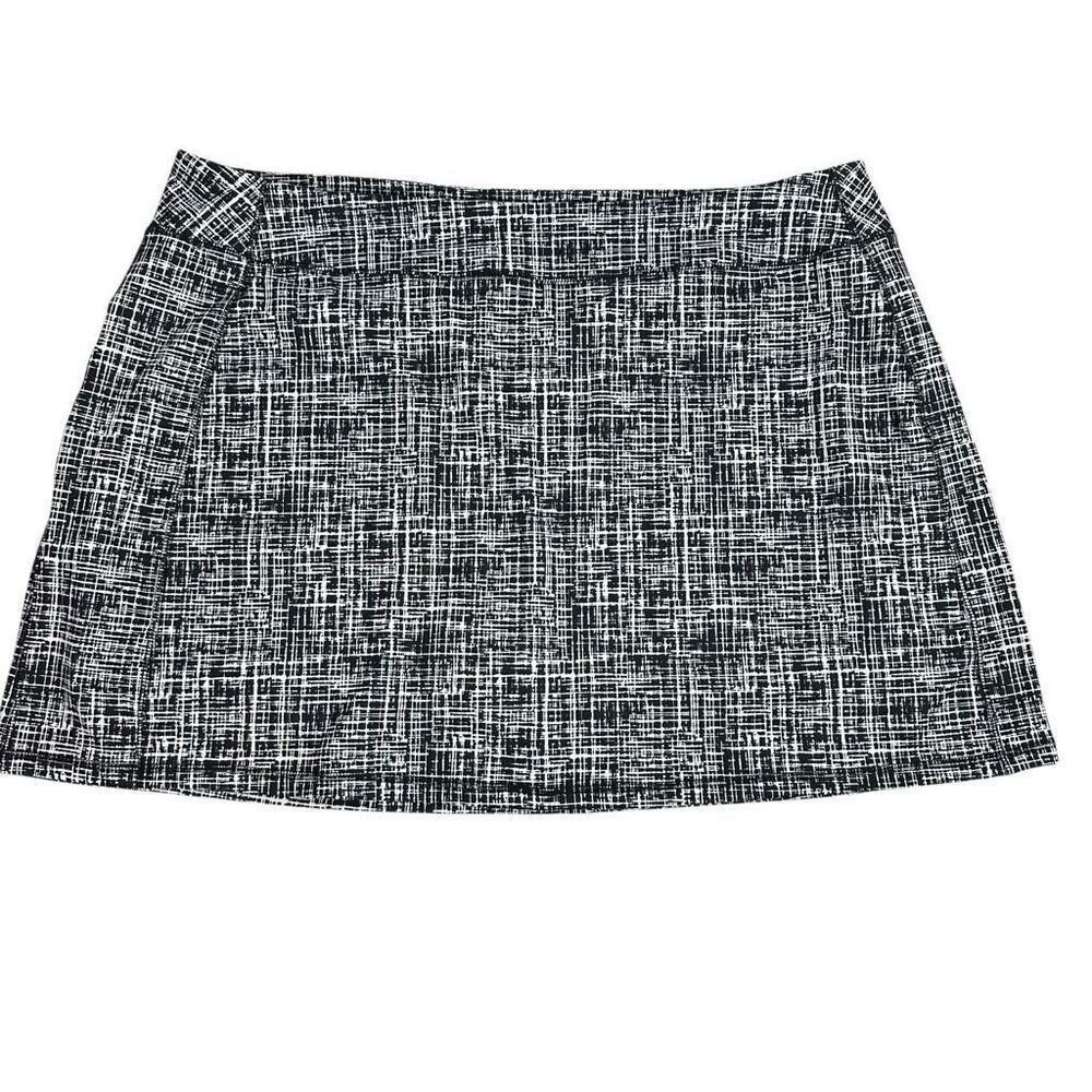 Lands End Black White Skort size 2X